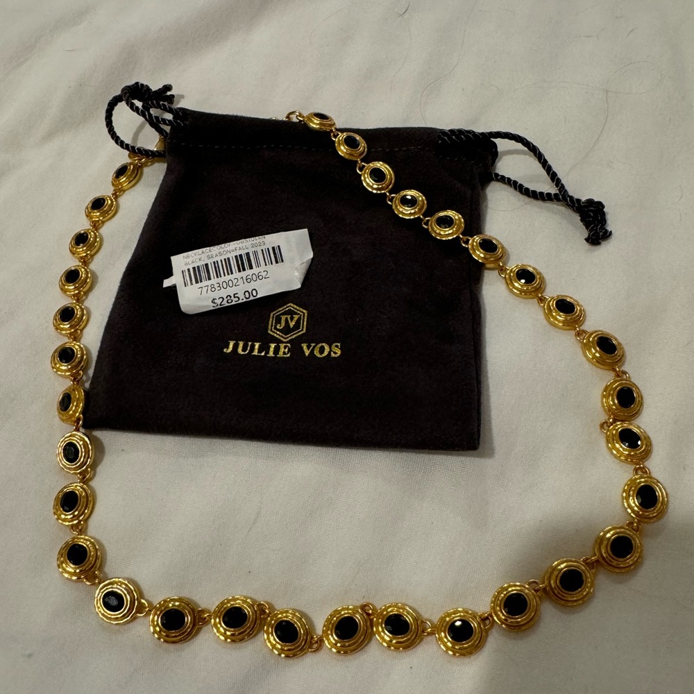 Julie Vos black/gold necklace